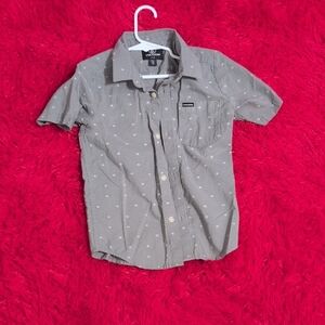 Volcom Gray Button Down Kids Shirt